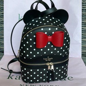 Kate Spade Disney X Kate Spade New York Minnie Dome Backpack Black Multi